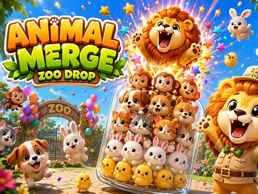 Animal Merge: Zoo Drop gameplay screenshot