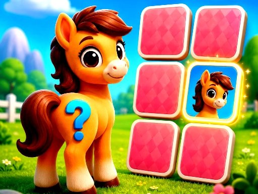 Cute Pony Memory Quest gameplay screenshot