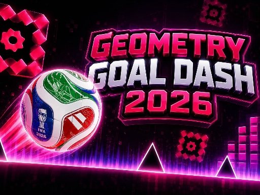 Geometry Goal Dash 2026 gameplay screenshot