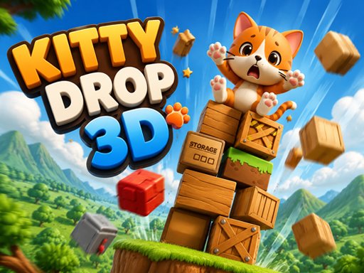 Kitty Drop 3D gameplay screenshot