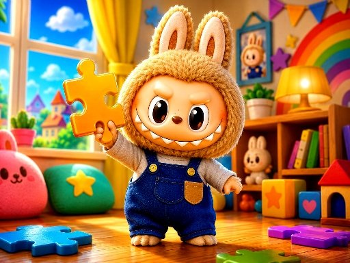 Labubu Jigsaw Puzzle Time gameplay screenshot