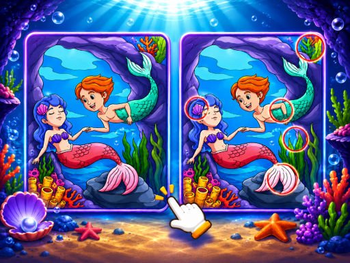 Spot The Difference Mystic Mermaids gameplay screenshot