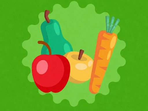 Vegetable Spelling Puzzle gameplay screenshot