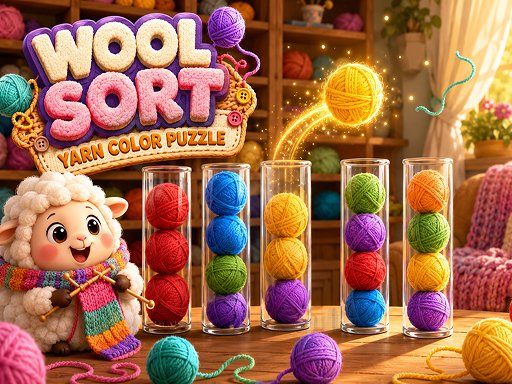 Wool Sort: Yarn Color Puzzle gameplay screenshot