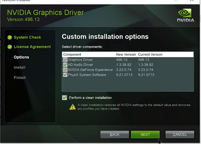 custom installation options