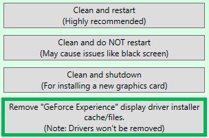 Uninstall graphic driver