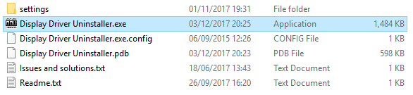 Open Display Driver Uninstall.exe