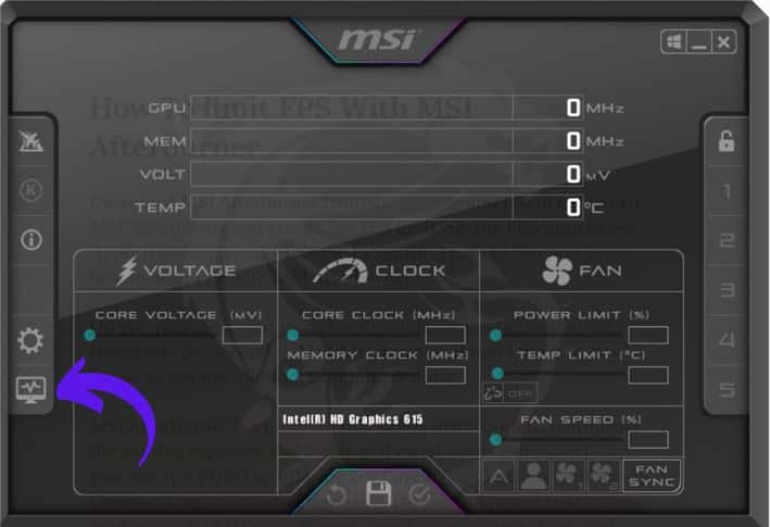 Check CPU Temp with MSI Afterburner