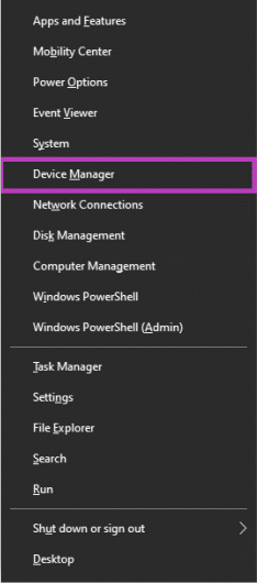 Reinstall graphics driver using device manager
