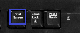 Print Screen key in MSI laptop 