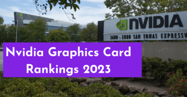 A graphical representation of Nvidia Graphics Card Rankings, showing performance comparison of various models in 2023.