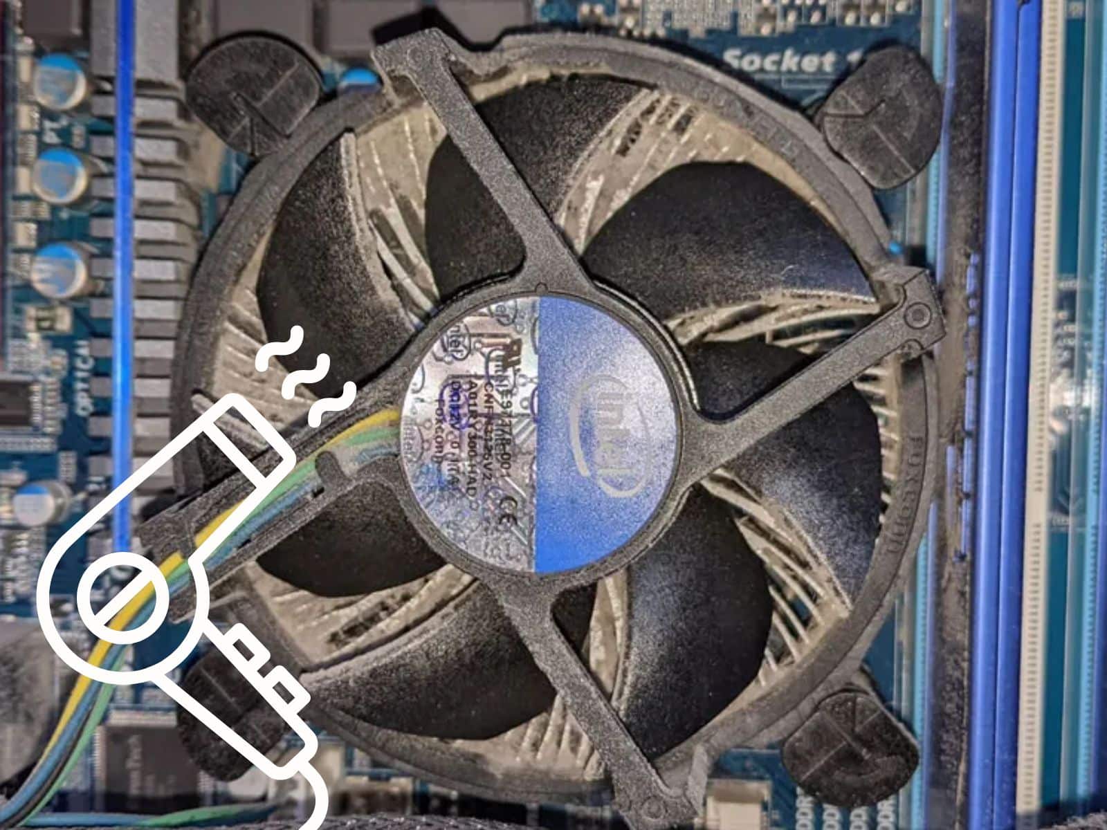 4) Use Compressed Air To Remove Dust From CPU Cooler