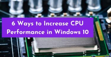 how to increase cpu performance