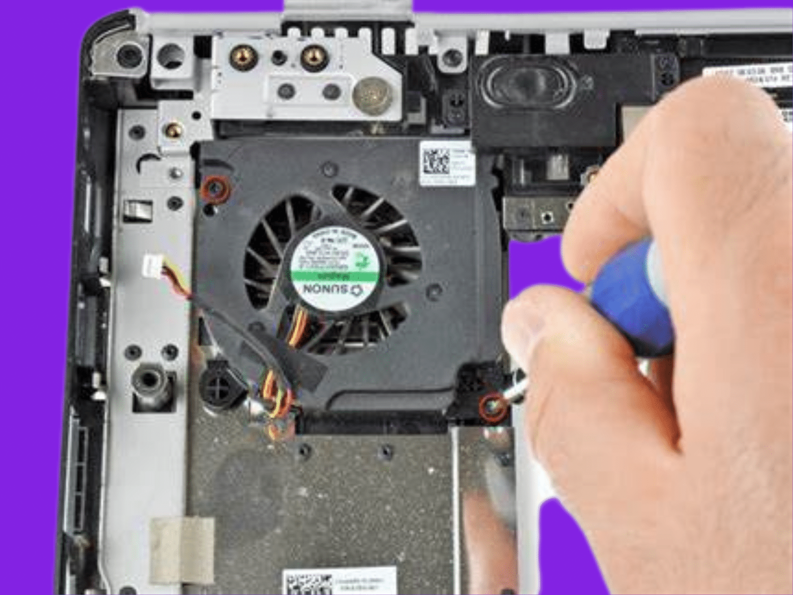 Remove the Screws Securing the Cooler or Fan to the Motherboard