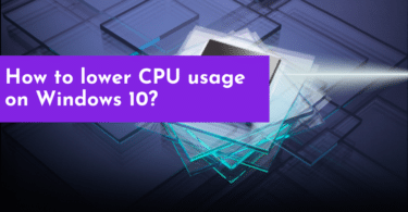 How to lower CPU usage on Windows 10