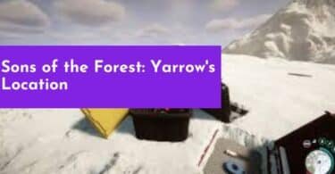 Sons of the Forest: Yarrow's Location