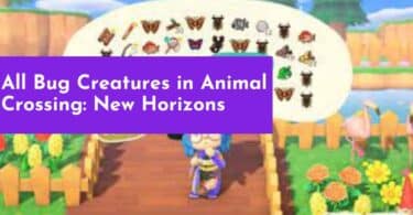 All Bug Creatures in Animal Crossing: New Horizons