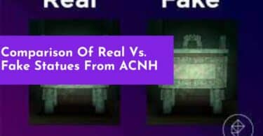 Comparison Of Real Vs. Fake Statues From ACNH