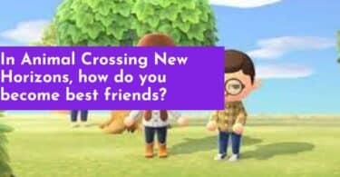 In Animal Crossing New Horizons, how do you become best friends