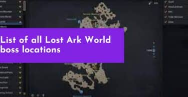 List of all Lost Ark World boss locations