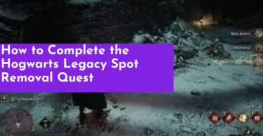 Complete the Hogwarts Legacy Spot Removal Quest