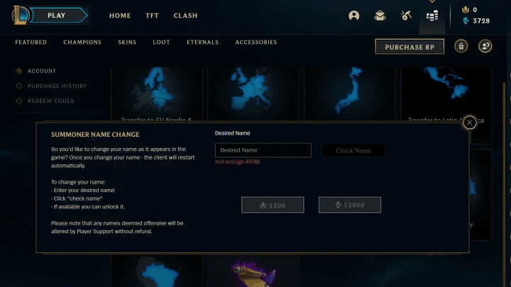 How to Change League of Legends Name?
