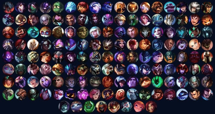 The Evolution of Champions in League of Legends